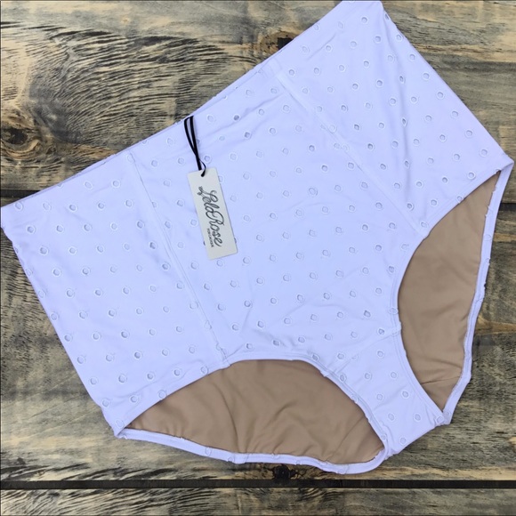 LOWEST Lela Rose Cacique Eyelet Swimsuit Bottom - Picture 3 of 8
